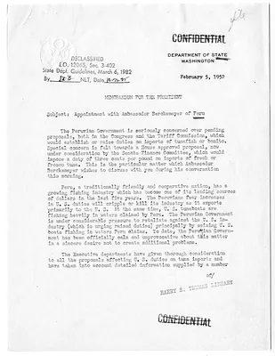 Memorandum from Secretary of State Dean Acheson to President Harry S. Truman