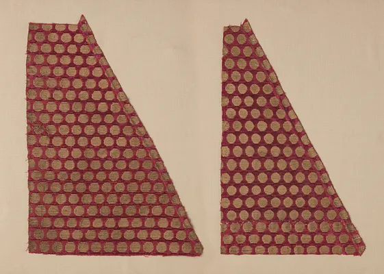 Velvet Fragment in Two Pieces