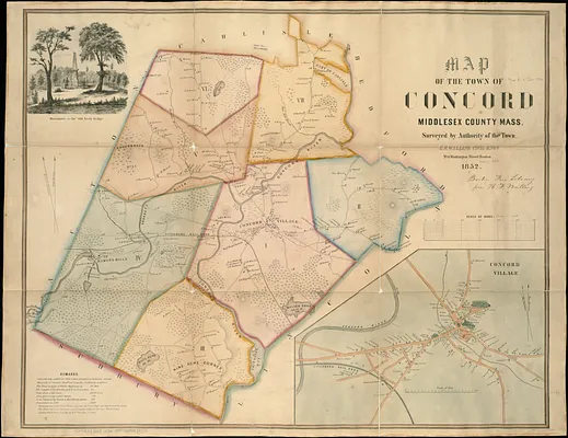 Map of the town of Concord