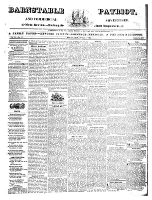 Barnstable Patriot, and Commercial Advertiser
