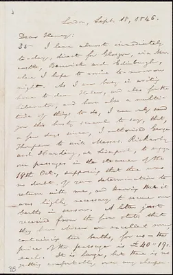 Letter from William Lloyd Garrison, London, [England], to Henry Clarke Wright, Sept. 18, 1846