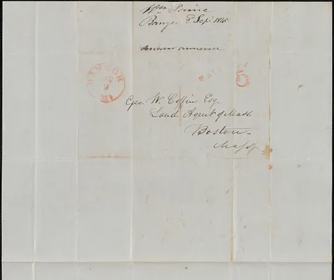 William Paine to George Coffin, 2 September 1845