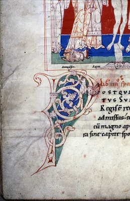 Leaf from Expositio in cantica canticorum; Sigillum sanctae Mariae; Neocosmus