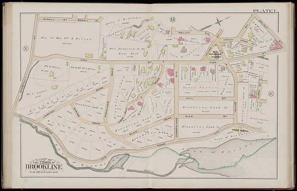 Atlas of the town of Brookline, Norfolk County, Massachusetts