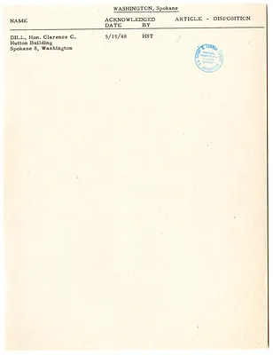 Correspondence Memorandum