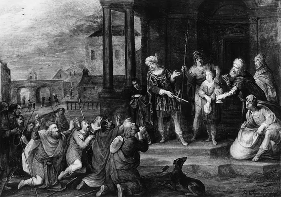 Joseph Revealing the Cup Found in Benjamin's Sack