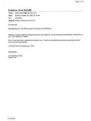 WHCCAM Seattle Testimony [October 30-31, 2000] [6]