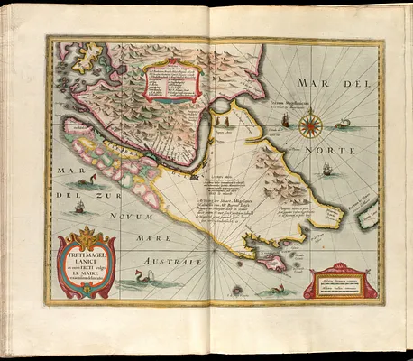 Freti Magellanici ac novi freti vulgo le Maire exactissima delineatio