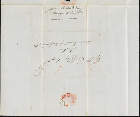 J.H. Pillsbury to George Coffin, 11 August 1843