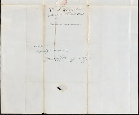 E.L. Hamlin to George Coffin, 28 December 1841