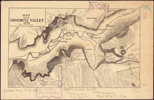 Map of the Yosemite Valley