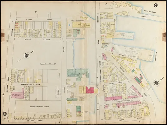 Insurance map of Charlestown : portions of Roxbury (now annexed to Boston) and Cambridge : 1868 : corrected Nov. 1871