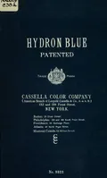 Hydron blue G and R, patented paste 20% and powder