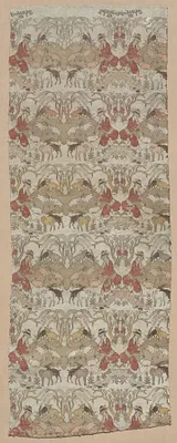 Silk Textile with Goatherds in a Landscape