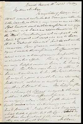 Letter from John Bishop Estlin, Bristol, to Samuel May, March 11, 1853
