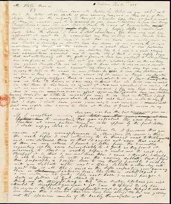 Letter from Harlow Isbell, Meriden, to Amos Augustus Phelps, Dec 21st 1836
