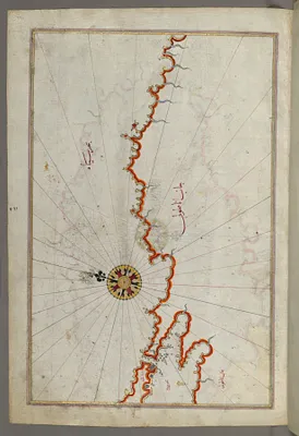 Map of the Coast of the Black Sea from Istanbul to Geresun