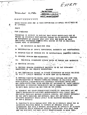 Telegram from Bruce Laingen