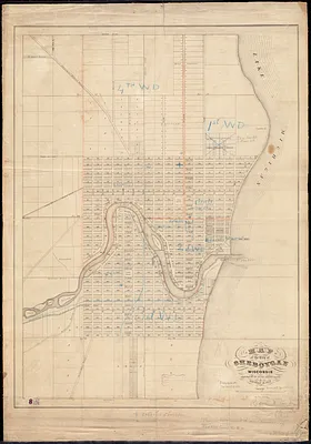 Map of the city of Sheboygan, Wisconsin showing all the recent improvements