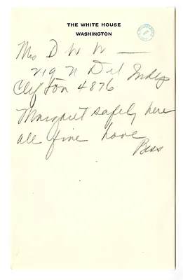 Handwritten Note