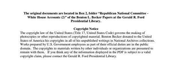 Republican National Committee - White House Accounts (2)
