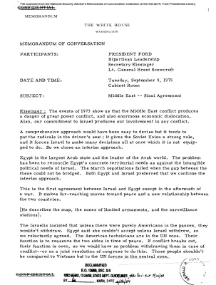 September 9, 1975 - Ford, Kissinger, Bipartisan Congressional Leadership
