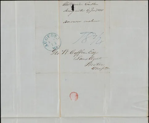 William Cutter to George Coffin, 17 January 1845