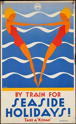 By train for seaside holidays! Take a "Kodak"