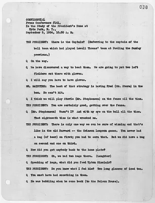 The One Hundred Forty-First Press Conference of President Franklin D. Roosevelt