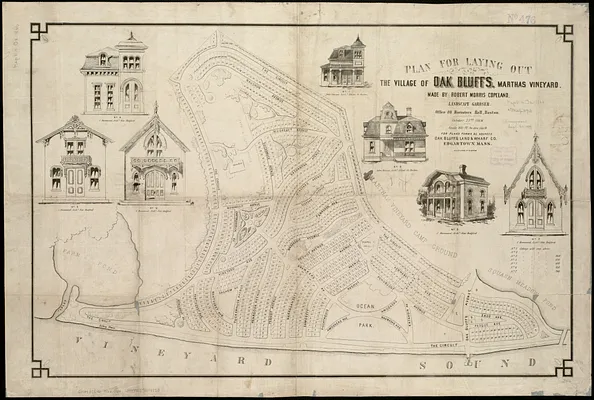 Plan for laying out the village of Oak Bluffs, Martha's Vineyard