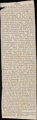Editorial Clipping on Soldiers Bounty, 12 September 1832