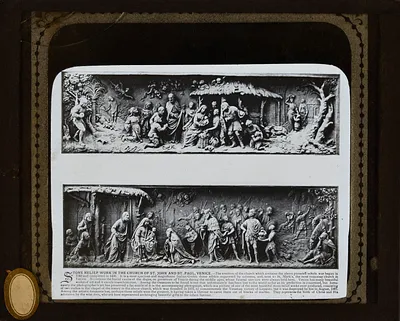 Photograph of Stone Relief Work in the Church of St. John and St. Paul, Venice