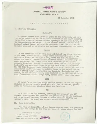 Memorandum, Daily Korean Summary