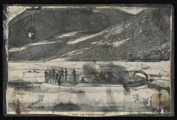 Metal Plate of "The Ice Ferry-Boat"