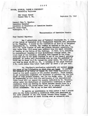 Memorandum from E. E. Howard to General Glen Edgerton