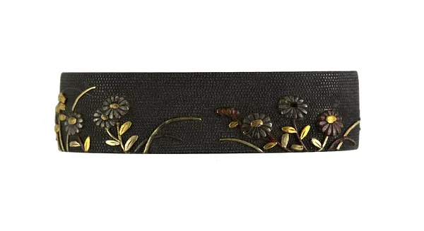 Fuchi with Autumn Flowers
