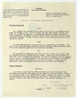 Memorandum, Daily Korean Bulletin
