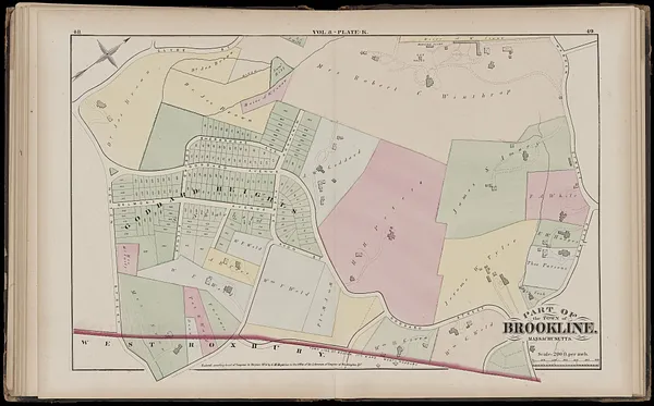 Atlas of the town of Brookline, Massachusetts