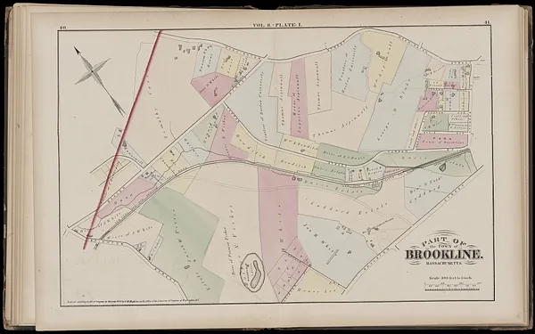 Atlas of the town of Brookline, Massachusetts