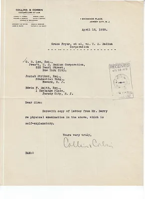 Letters Received to C.B. Lee, Josiah Stryker, Edwin F. Smith, April 12, 1928