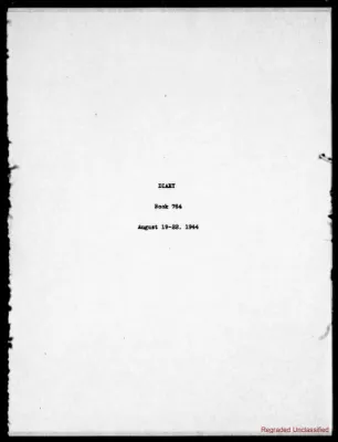 Volume 764, August 19 – August 22, 1944
