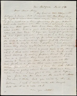 Letter from Anne Warren Weston, New Bedford, [Mass.], to Mary Weston, Nov. 10, 1842