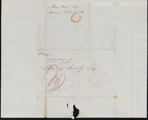 Ira Fish to George Coffin, 26 January 1839