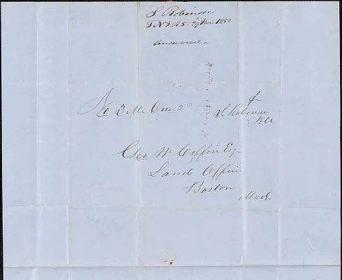 Spaulding Robinson to George Coffin, 29 November 1850