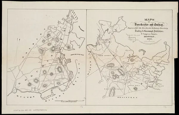 Maps of Dorchester and Quincy