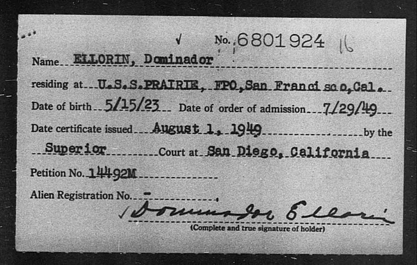 Ellorin, Dominador - 1949