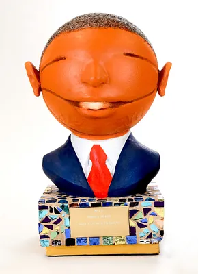 Bust of President Barack Obama