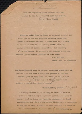 Frank Glenn et al (University of Wisconsin) typed document, [Madison, Wis.?], approximately [1925-1927?]
