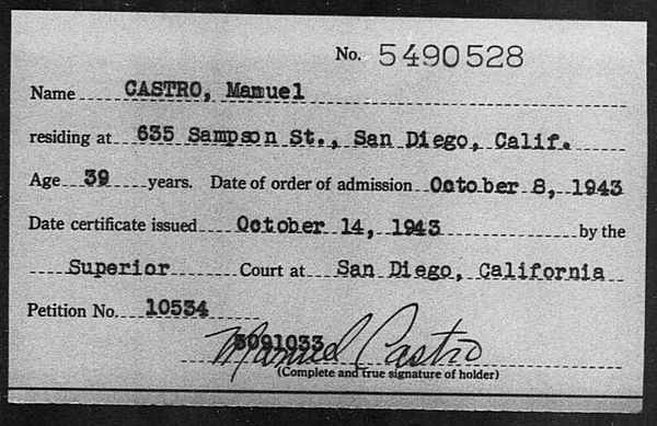 Castro, Manuel - 1943