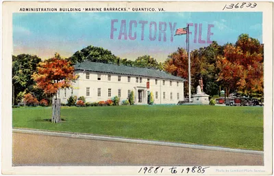 Administration building, "Marine Barracks," Quantico, VA.